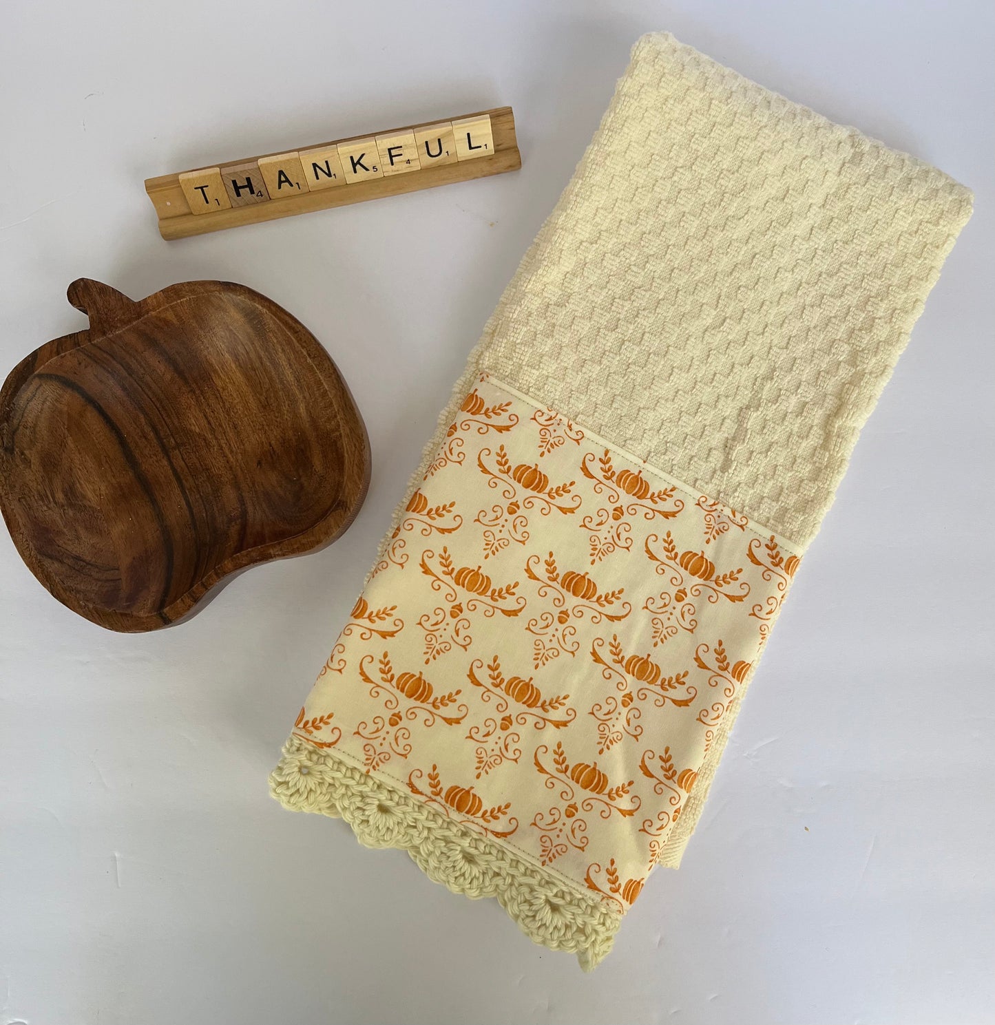 Fall Floral or Pumpkin Kitchen Towels