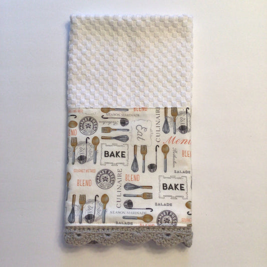 Kitchen Print Hand or Kitchen Towel